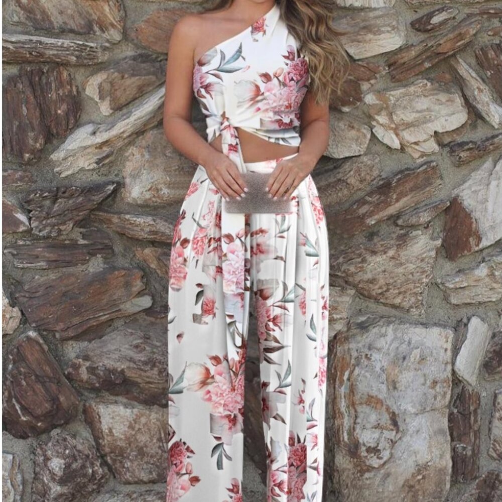 Floral Print Top & Pant Set